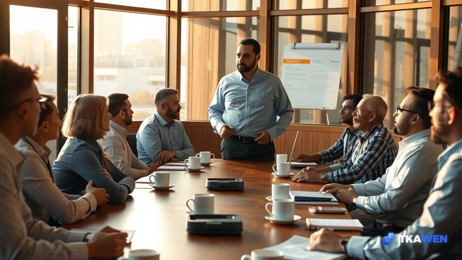 Session de formation professionnelle en entreprise, Algérie — TKAWEN